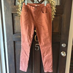 Burnt orange jeans. Size 12- rockstar super skinny mid rise